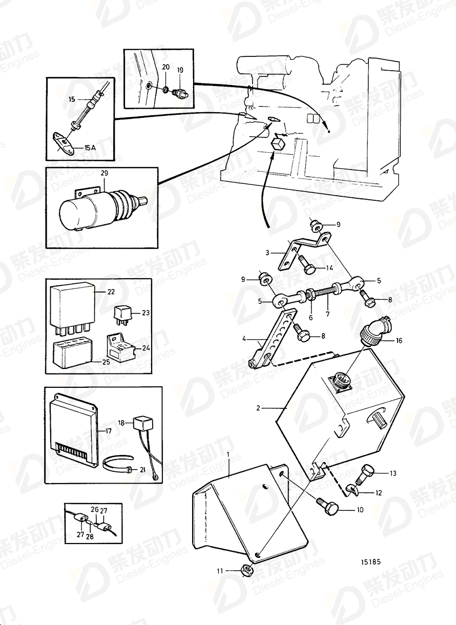 volvo penta Fuse holder 966334 Drawing volvo penta Fuse holder 966334 Drawing